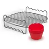 Image de Grille double niveau, moules à muffin pour Philips AirFryer - PHILIPS - HD9904/01