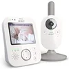 Image de PHILIPS SCD843/26 Babyphone vidéo - Technologie A-FHSS - Ecran 3.5 - Fonction Répondre a bébé