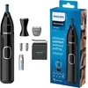 Image de Philips NT5650/16 Série 5000 - Tondeuse pour poils de nez, oreilles et sourcils avec accessoire de coupe détaillée, imperméable - avec système de protection, à piles, sans tiraillement en occasion ou reconditionné