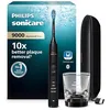 Image de Philips Sonicare DiamondClean 9000 - Brosse à dents électrique avec application, capteur de pression, 4 modes de brossage, 3 niveaux d'intensité, verre de charge, coffret voyage USB, noir, HX9911/09 en occasion ou reconditionné