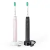 Image de 3100 Series HX3675 - Jeu de brosses à dent - noir/rose sucre