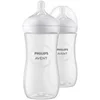 Image de Biberon Philips Natural Response SCY906/02 Lot de 2 - 330 ml - Débit rapide - Anti-colique - Dès 3 mois - Transparent