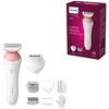 Image de Philips Rasoir féminin Série 6000 sans fil avec 6 accessoires inclus, dont un gant exfoliant, une tondeuse bikini (modèle BRL146/00) en occasion ou reconditionné