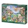 Image de Puzzle chouettes dans les bois anim 1000 pieces - Diset