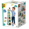 Image de Tour de blocs a empiler avec figurines de dinosaures - Jeu d'adresse - - Tour empilable avec 3 figurines de dinosaures.
