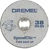 Image de Jeu de 5 disques à tronçonner mini outil métal 38mm EZ SpeedClic Dremel