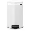 Image de Poubelle à pédale Newicon 12 l blanc Code C - - Blanc - Métal