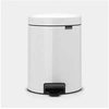 Image de Poubelle pédale 5l Newicon blanc - - Blanc - Plastique