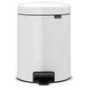 Image de Poubelle à pédale Newicon 3 l blanc Code A - - Blanc - Métal
