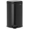 Image de Poubelle Newlcon 5 L noir mat - - Noir - Métal