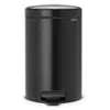 Image de Poubelle Newlcon 12 L noir mat - - Noir - Métal