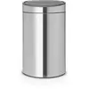 Image de TOUCH BIN 40L MATT STEEL SILENT