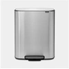 Image de Poubelle pédale bo 2x30l - - Argent - Inox