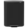 Image de Poubelle à pédale 2x30l matt black 211508