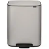Image de Brabantia Poubelle Bo 2x30L (Gris clair)   Poubelle cuisine à pédale à fermeture progressive   Système de tri des déchets facile à nettoyer, 2 seaux amovibles   Sacs-poubelle PerfectFit inclus en occasion ou reconditionné