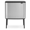 Image de - 316227 - poubelle bo touch bin, 11 + 23 litres, acier mat antitraces de doigts