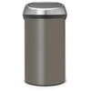 Image de Poubelle Touch Bin 60 l platinum Code H - - - Métal