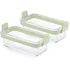 Image de Lot de 2 plats de conservation compatibles Airfryer rectangulaires 20 x 10 cm Verre Borosilicate Transparent