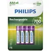 Image de Philips Piles Rechargeables R03b4a70 Aaa Pack De 4 700mah One Size