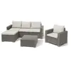 Image de Allibert by - Salon de jardin - en résine imitation rotin tressé - Beige