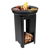 Image de Barbecue brasero 3 en 1 Bois Charbon Cuisson grill Teppanyaki Ø 61 x H90 cm BBQ COLLECTION