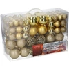 Image de Unbekannt Boules de Noël, Plastique, Plastique, Or, 100x
