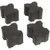 Image de limiteurs de course à ressort 38 x 30 mm noir 4 pièces