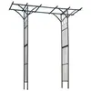 Image de - Arche double Eliséa en acier galvanisé noir