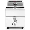 Image de Friteuse Professionnelle à induction avec robinet de vidange 8L Gris 230V/3500W