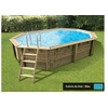 Image de Piscine bois Océa 5,50 x 3,55 x 1,20 m - Liner bleu -