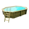 Image de Piscine bois Sunwater 4,90 x 3,00 x 1,20 m - Liner beige -