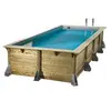 Image de Piscine bois Azura 5,05 x 3,50 x 1,26 m - Liner beige -