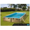 Image de Piscine bois Linéa 6,50 x 3,50 x 1,40 m - Liner bleu -