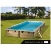 Image de Piscine bois Linéa 6,50 x 3,50 x 1,40 m - Liner beige -