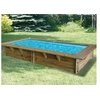 Image de Piscine bois Azura 3,50 x 2,00 x 0,71 m liner bleu avec filtre à cartouche -