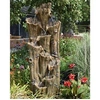 Image de Fontaine de jardin Tiros vieux troncs d'arbre avec cascades et éclairage LED -