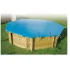 Image de Bâche d'hiver et de sécurité pour piscine bois - - Rectangulaire 200x350 - Epaisseur 550gr - Conforme NF P 90-308