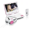 Image de Lenco DVP-910 Lecteur DVD portable Convertible Noir, Rose 22,9 cm (9") - Lecteurs DVD/Blu-Ray portables (Lecteur DVD portable, Convertible, Noir, Rose, CD,DVD, 22,9 cm (9"), TFT) en occasion ou reconditionné