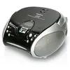 Image de Radio FM Stéréo Portable avec Lecteur CD et Antenne Télescopique Noir / Argent