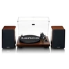 Image de Tourne-disque avec amplificateur intégré et Bluetooth plus 2 haut-parleurs externes LS-600WA Noyer