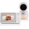 Image de Babyphone avec caméra,grand écran couleur 4,3 et veilleuse DVM2043 Blanc
