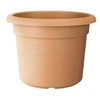 Image de Pot de fleurs Rond - Plastique - Ø 40 - Terre cuite doux