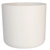 Image de Elho 2054200 Brussels Douce Pot De Fleur Ronde Blanc 25 X 25 X 23 Cm