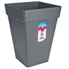 Image de Bac a plantes carrée haut - 37 cm - Gris anthracite