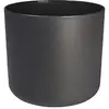 Image de Pot de fleurs rond B.for Soft - Noir - Ø 35 x H 32 cm - intérieur - 100% recyclé
