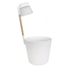Image de Pot de fleurs rond Flower Light Ø 27 x H.61 cm - Blanc