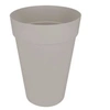 Image de pot de fleur haut loft urban rond - oe 35 x h 46 cm - gris chaud