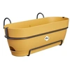Image de Planteur rectangle VIBIA - Plastique - Réservoir - Ø50 - Jaune Miel