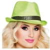 Image de borsalino funky vert fluo adulte - 01397