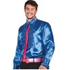 Image de Chemise adulte disco bleu royal - XL
